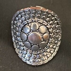 Statement Silver tone Peruvian Sunburst Ring